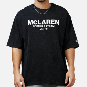 McLaren F1 x New Era Washed Logo T-Shirt - Stone/Black - image 1