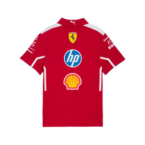 Scuderia Ferrari F1 2025 Men's Team Polo Shirt - Dark Cherry - image 2
