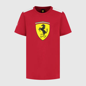 Scuderia Ferrari F1 Kids Large Shield T-Shirt - Youth Dark Cherry/Puma Black - image 1