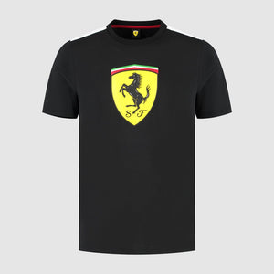 Scuderia Ferrari F1 Men's Large Shield T-Shirt -Dark Cherry/Puma Black - image 1