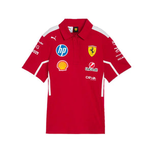 Scuderia Ferrari F1 2025 Women's Team Polo Shirt - Dark Cherry - image 1