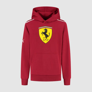 Scuderia Ferrari F1 Kids Large Shield Hoodie - Youth Dark Cherry/Puma Black - image 1