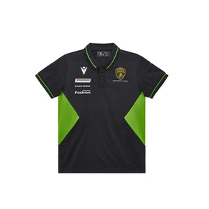 Automobili Lamborghini Squadra Corse Kids Team Polo Shirt - Youth Black/White - image 1