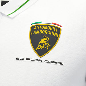 Automobili Lamborghini Squadra Corse Men's Team Polo Shirt - White - image 5