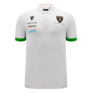 Automobili Lamborghini Squadra Corse 2026 Men's Team Polo Shirt - White/Black - image 2