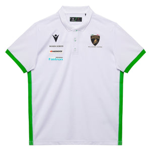 Automobili Lamborghini Squadra Corse 2026 Kids Team Polo Shirt - White/Black - image 1