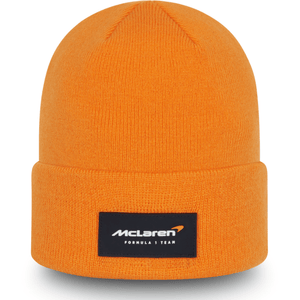 McLaren F1 New Era Essential Cuff Beanie- Papaya/Anthracite - image 1