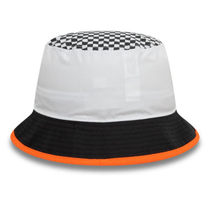McLaren Racing F1 New Era Checkered Tapered Bucket Hat - White - image 2