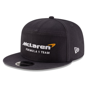 McLaren Racing F1 New Era 9Fifty Split Panel Flat Brim Hat - Stealth Black/Phantom - image 1