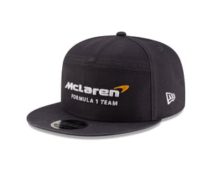 McLaren Racing F1 New Era 9Fifty Split Panel Flat Brim Hat - Stealth Black/Phantom - image 1