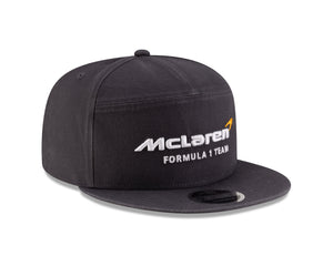 McLaren Racing F1 New Era 9Fifty Split Panel Flat Brim Hat - Stealth Black/Phantom - image 3