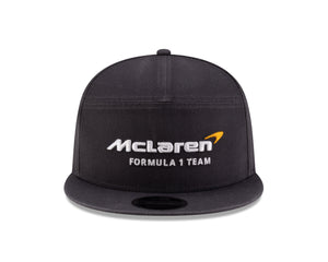 McLaren Racing F1 New Era 9Fifty Split Panel Flat Brim Hat - Stealth Black/Phantom - image 4