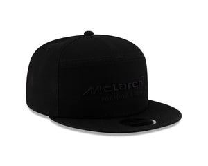 McLaren Racing F1 New Era 9Fifty Split Panel Flat Brim Hat - Stealth Black/Phantom - image 9