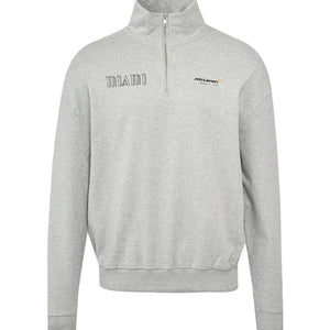McLaren F1 Miami GP 1/4 Zip Sweatshirt - Gray - image 1