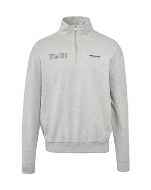McLaren F1 Miami GP 1/4 Zip Sweatshirt - Gray - image 1
