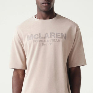 McLaren F1 x New Era Washed Logo T-Shirt - Stone/Black - image 2