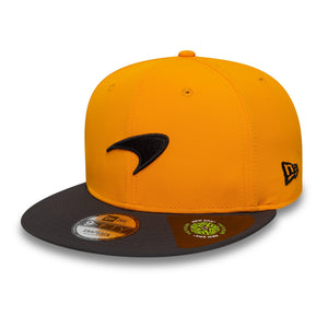 McLaren Racing F1 New Era 9Fifty Sustainable Flat Brim Hat - Papaya - image 1
