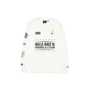McLaren F1 x New Era Long Sleeve Racing T-Shirt - White/Black - image 1