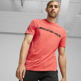Mercedes Benz AMG Puma Large Logo T-Shirt - Black/Blue/Red - image 13