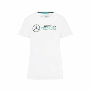 Mercedes Benz AMG Petronas F1 Women's Large Logo T-Shirt -Black/White - image 2