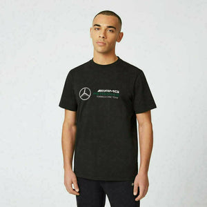 Mercedes Benz AMG Petronas F1 Unisex Large Logo T-Shirt - Black/Gray/White - image 6