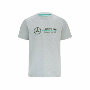 Mercedes Benz AMG Petronas F1 Unisex Large Logo T-Shirt - Black/Gray/White - image 1