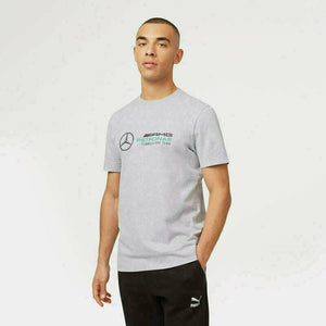 Mercedes Benz AMG Petronas F1 Unisex Large Logo T-Shirt - Black/Gray/White - image 12