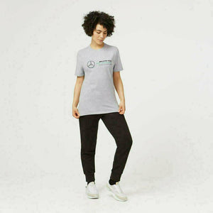 Mercedes Benz AMG Petronas F1 Unisex Large Logo T-Shirt - Black/Gray/White - image 22