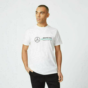 Mercedes Benz AMG Petronas F1 Unisex Large Logo T-Shirt - Black/Gray/White - image 17