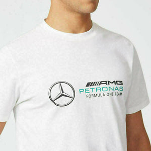 Mercedes Benz AMG Petronas F1 Unisex Large Logo T-Shirt - Black/Gray/White - image 19