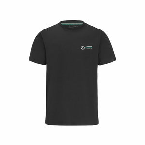 Mercedes Benz AMG Petronas F1 Unisex Small Logo T-Shirt - Black/Gray - image 1
