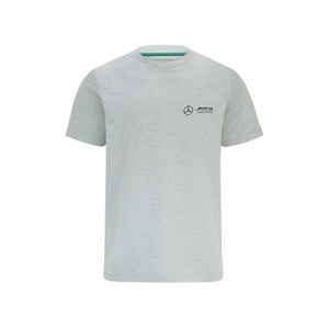 Mercedes Benz AMG Petronas F1 Unisex Small Logo T-Shirt - Black/Gray - image 2