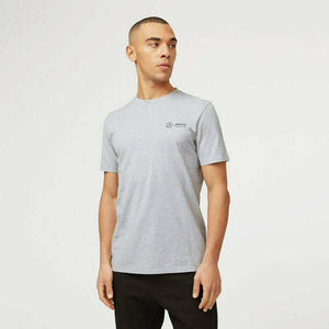 Mercedes Benz AMG Petronas F1 Unisex Small Logo T-Shirt - Black/Gray - image 6
