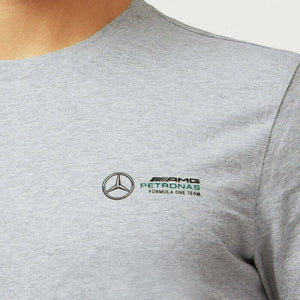 Mercedes Benz AMG Petronas F1 Unisex Small Logo T-Shirt - Black/Gray - image 4