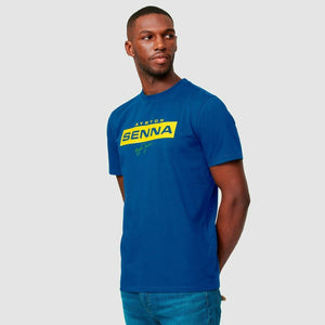 Ayrton Senna Fanwear Logo T-Shirt - Navy/Green/Yellow - image 7
