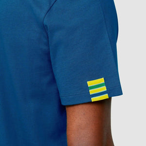 Ayrton Senna Fanwear Logo T-Shirt - Navy/Green/Yellow - image 10