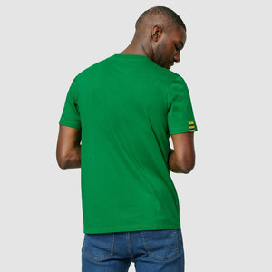 Ayrton Senna Fanwear Logo T-Shirt - Navy/Green/Yellow - image 16