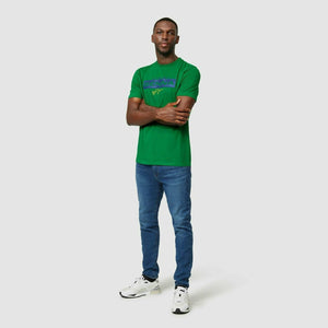 Ayrton Senna Fanwear Logo T-Shirt - Navy/Green/Yellow - image 19