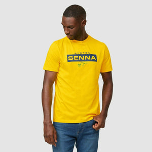 Ayrton Senna Fanwear Logo T-Shirt - Navy/Green/Yellow - image 12