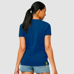 Ayrton Senna Women's Fanwear Logo T-Shirt- Navy - image 4