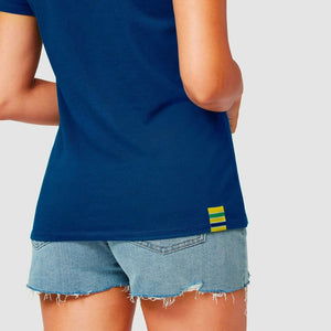 Ayrton Senna Women's Fanwear Logo T-Shirt- Navy - image 5