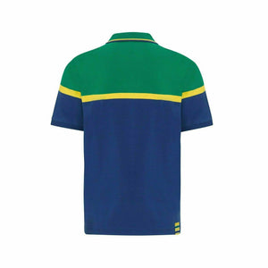 Ayrton Senna Men's Fanwear Strip Polo Shirt- Navy - image 2