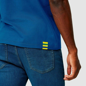 Ayrton Senna Men's Fanwear Strip Polo Shirt- Navy - image 6