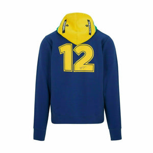 Ayrton Senna Men's Fanwear Stripe Hoody- Navy - image 1