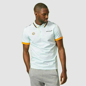 McLaren F1 Gulf Collaboration Men's Classic Polo Shirt -Light Blue - image 3