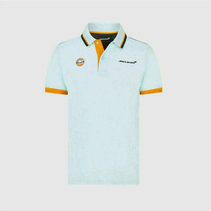 McLaren F1 Gulf Collaboration Men's Classic Polo Shirt -Light Blue - image 1