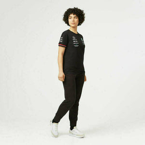 Mercedes Benz AMG Petronas F1 Women's Driver T-Shirt - Black/White - image 7