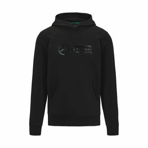 Mercedes Benz AMG Petronas F1 Unisex Stealth Large Logo Hoodie -Black - image 1