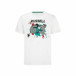 Mercedes Benz AMG Petronas F1 Men's George Russell #63 T-Shirt -Black/White - image 2