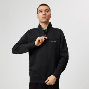 Mercedes AMG Petronas F1 1/4 Zip Sweatshirt- Black - image 3